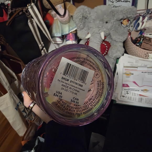 Starbucks WICKED GLINDA Purple Tumbler with Straw - Picture 5 of 5